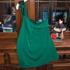 Green Dress Tank Top